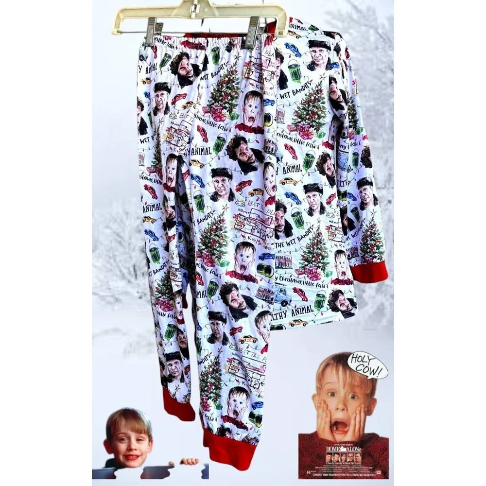 Home Alone Toddler Pajama Set Top 6XL 14 16T Bottoms 3XL 7 8T Retro Christmas